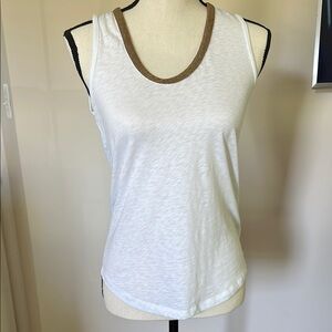 J. Crew Factory White Sleeveless Tank Top